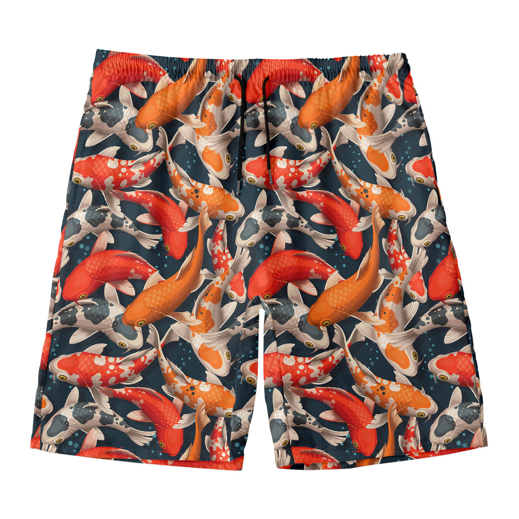 Koi Carp Pattern Print Men's Swim Trunks