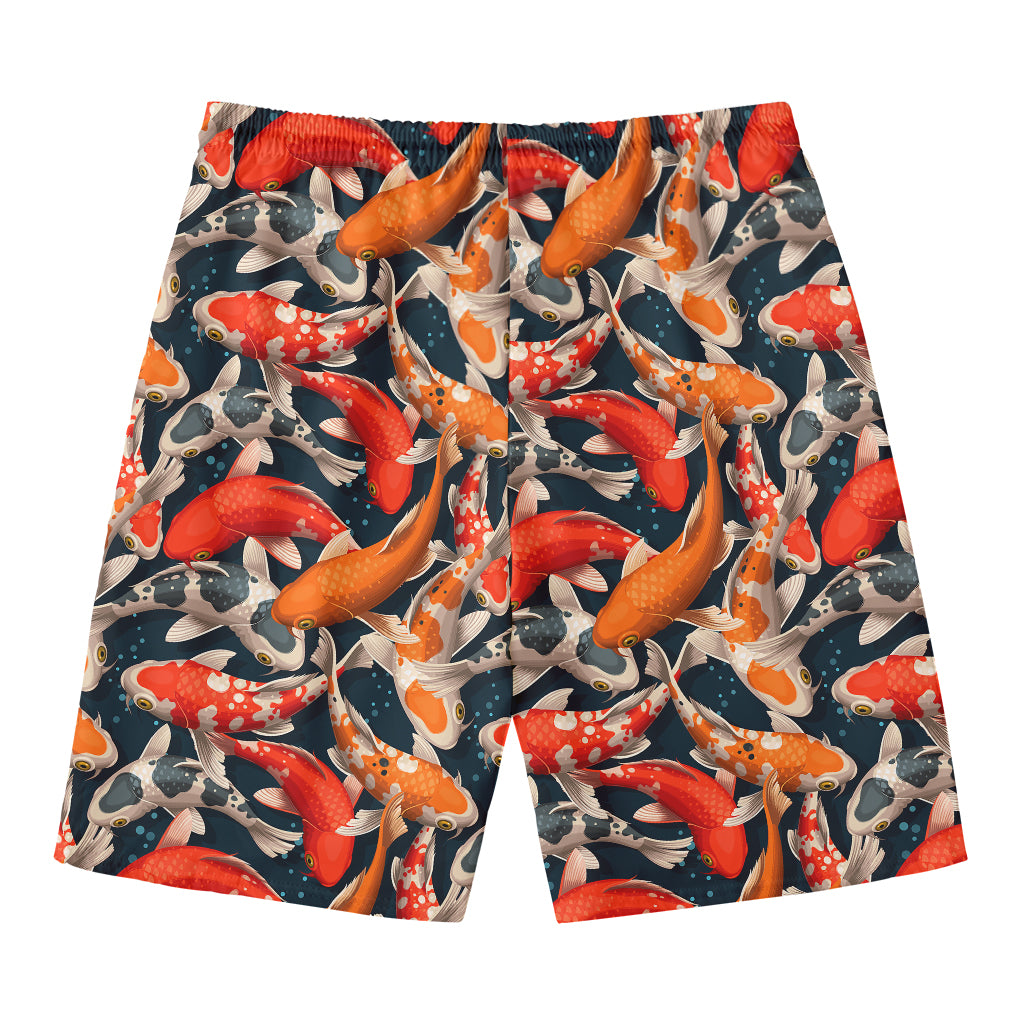 Koi Carp Pattern Print Men's Swim Trunks