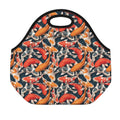 Koi Carp Pattern Print Neoprene Lunch Bag
