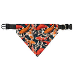Koi Carp Pattern Print Over The Collar Dog Bandana