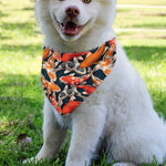 Koi Carp Pattern Print Over The Collar Dog Bandana