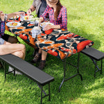 Koi Carp Pattern Print Picnic Table Cover