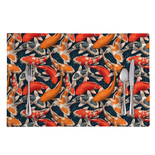 Koi Carp Pattern Print Placemat