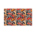 Koi Carp Pattern Print Polyester Flag