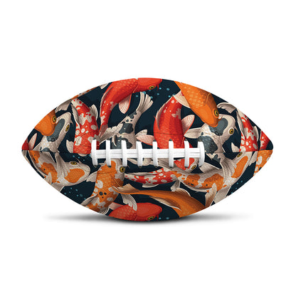 Koi Carp Pattern Print Rugby Ball