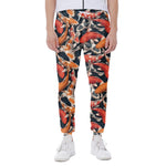 Koi Carp Pattern Print Scuba Joggers