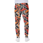 Koi Carp Pattern Print Scuba Joggers