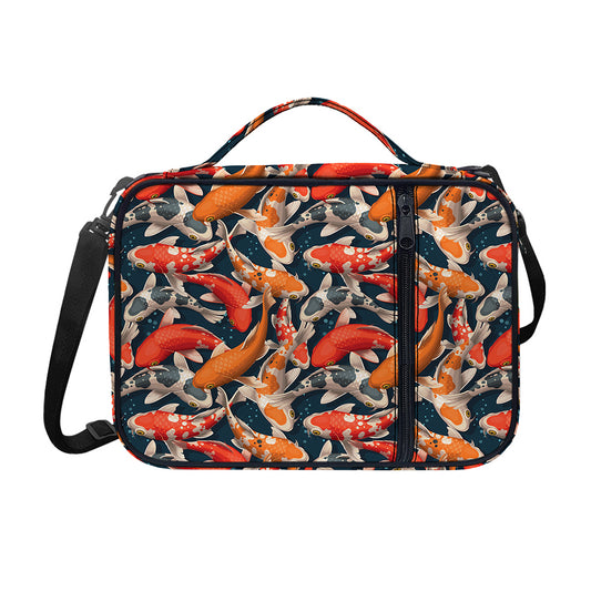 Koi Carp Pattern Print Shoulder Strap Bible Bag
