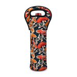 Koi Carp Pattern Print Single Neoprene Wine Tote