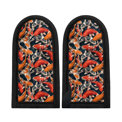 Koi Carp Pattern Print Skillet Handle Cover
