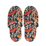 Koi Carp Pattern Print Slippers