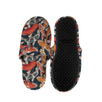 Koi Carp Pattern Print Slippers