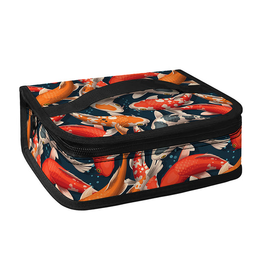 Koi Carp Pattern Print Small Lunch Bag