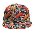 Koi Carp Pattern Print Snapback Cap