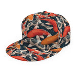 Koi Carp Pattern Print Snapback Cap