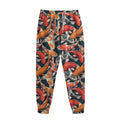 Koi Carp Pattern Print Sweatpants