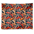 Koi Carp Pattern Print Tapestry