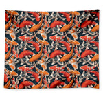 Koi Carp Pattern Print Tapestry