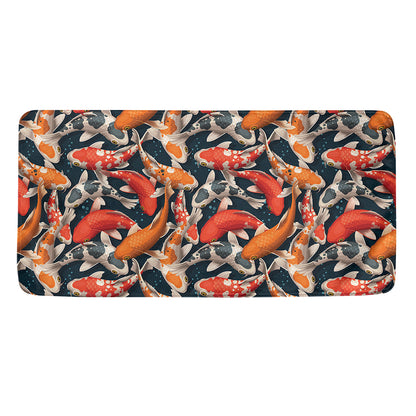 Koi Carp Pattern Print Towel