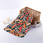 Koi Carp Pattern Print Towel