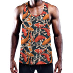 Koi Carp Pattern Print Training Tank Top