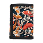 Koi Carp Pattern Print Trifold Wallet