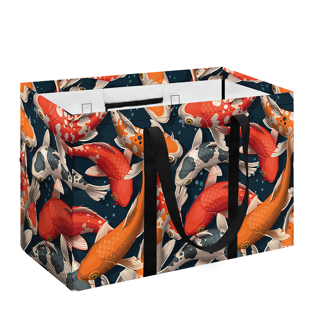 Koi Carp Pattern Print Utility Tote Bag