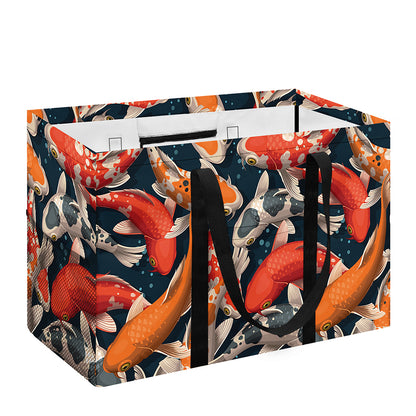 Koi Carp Pattern Print Utility Tote Bag