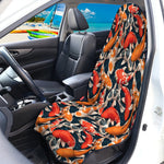 Koi Carp Pattern Print Waterproof Car Seat Cover