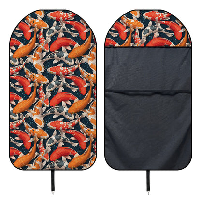 Koi Carp Pattern Print Waterproof Car Seat Cover