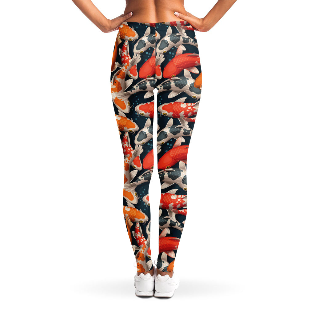 Koi Carp Pattern Print Women's Leggings