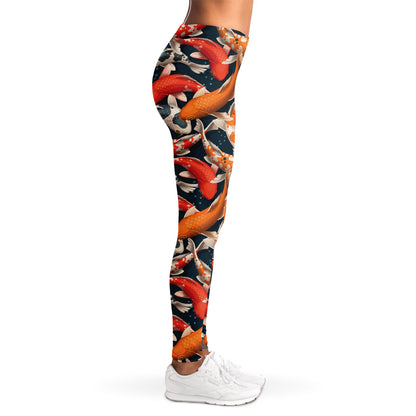 Koi Carp Pattern Print Women's Leggings