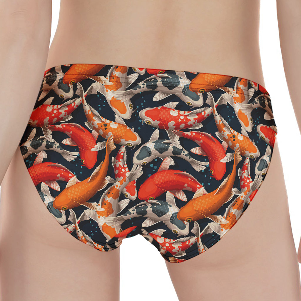 Koi Carp Pattern Print Women's Panties