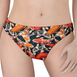 Koi Carp Pattern Print Women's Thong