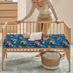 Koi Fish Pattern Print Baby Crib Sheet