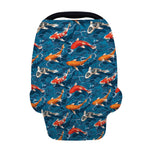 Koi Fish Pattern Print Baby Seat Cover