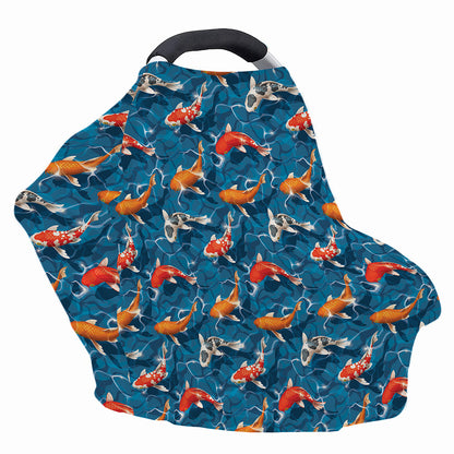 Koi Fish Pattern Print Baby Seat Cover