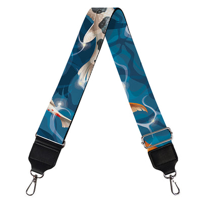 Koi Fish Pattern Print Bag Strap