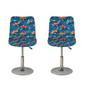 Koi Fish Pattern Print Bar Stool Covers