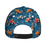 Koi Fish Pattern Print Baseball Cap