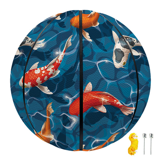 Koi Fish Pattern Print Basketball