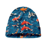 Koi Fish Pattern Print Beanie
