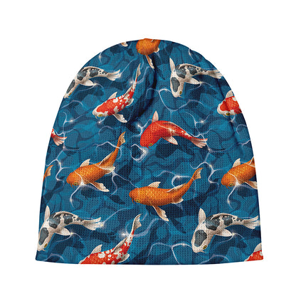 Koi Fish Pattern Print Beanie