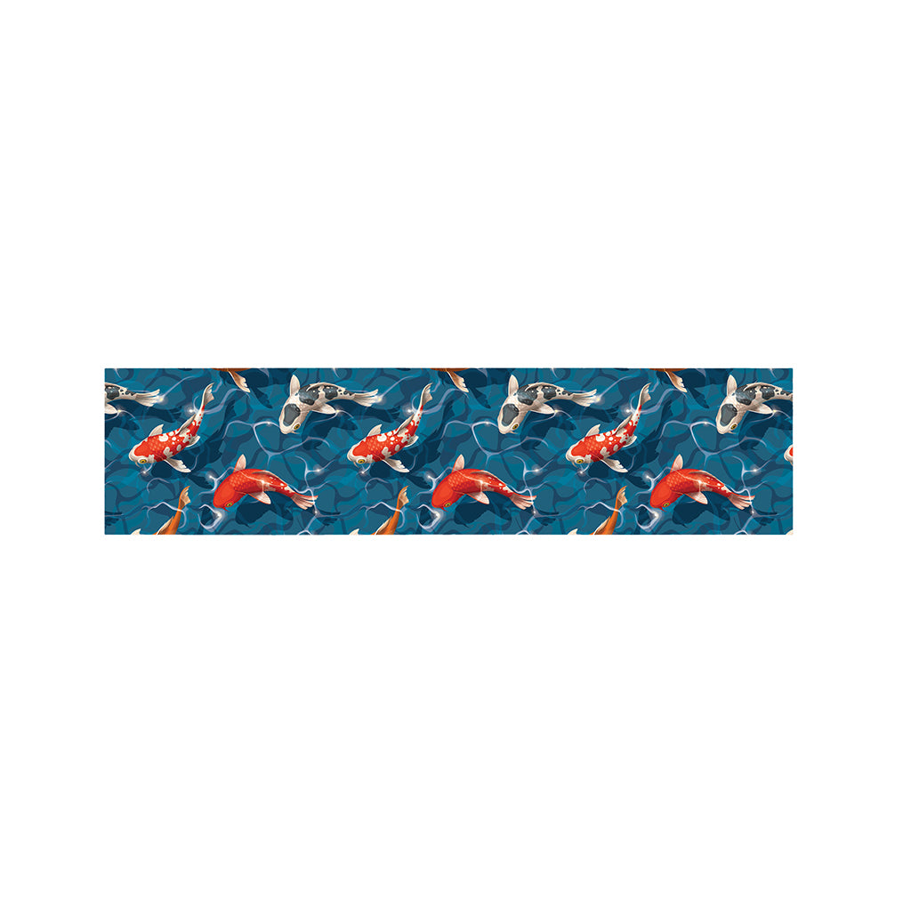 Koi Fish Pattern Print Bed Runner