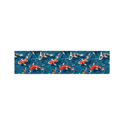 Koi Fish Pattern Print Bed Runner