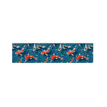Koi Fish Pattern Print Bed Runner