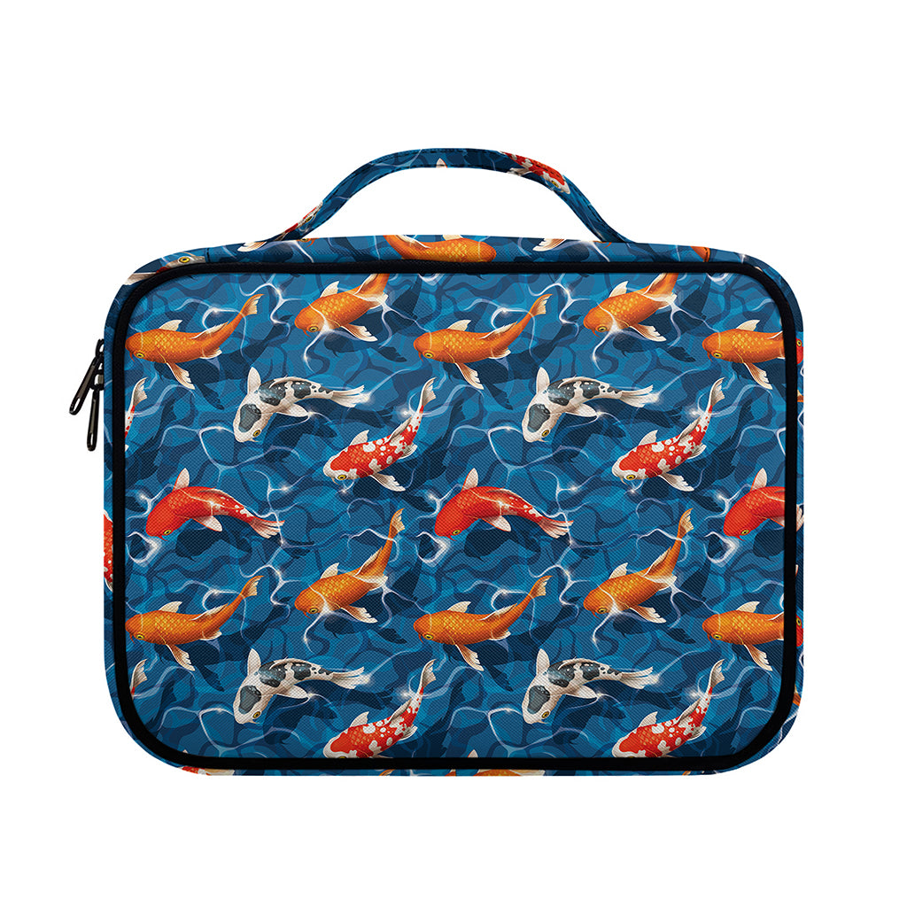 Koi Fish Pattern Print Briefcase Bible Bag