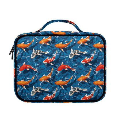 Koi Fish Pattern Print Briefcase Bible Bag