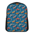 Koi Fish Pattern Print Casual Backpack