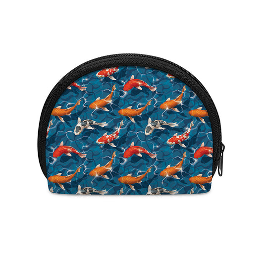 Koi Fish Pattern Print Coin Purse
